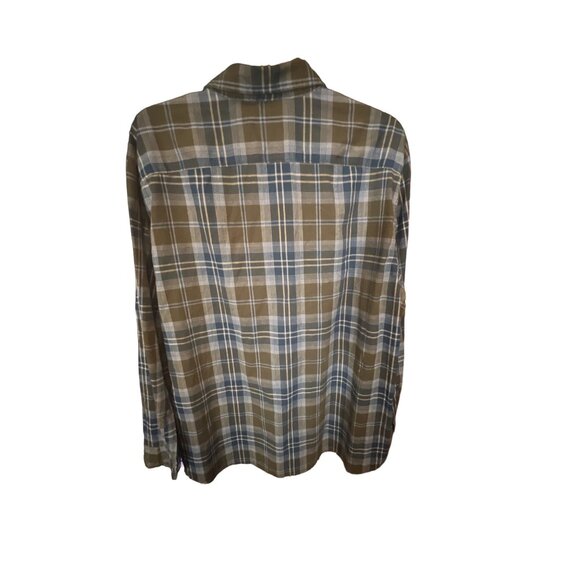 Wrangler Brown Plaid Flannel Button Down Shirt Men's Size 3XL - Picture 2 of 4